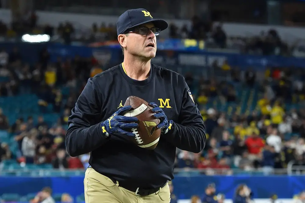 Coach Jim Harbaugh shares thoughts on seniors playing their final game in the Big House