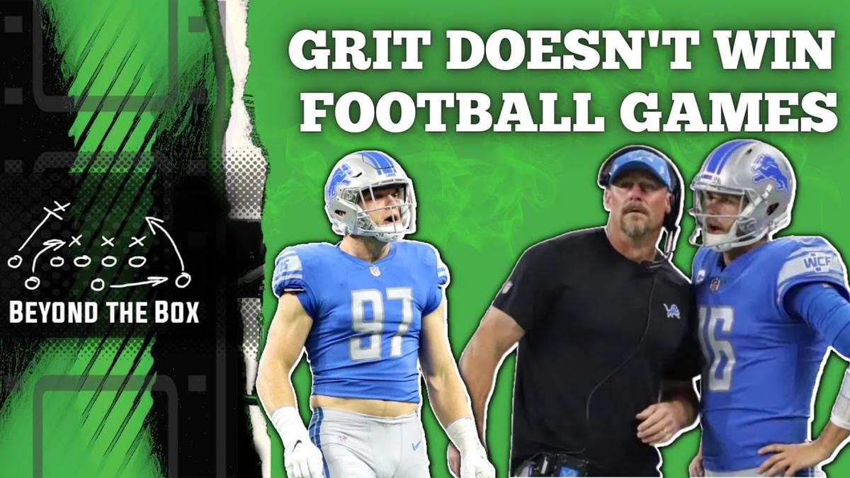 'Video thumbnail for Home Field advantage for the Detroit Lions and GRIT just isn't enough.'