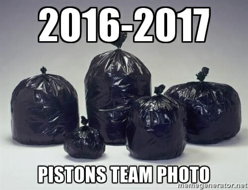 Pistons trash