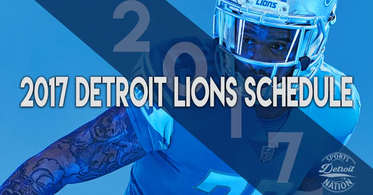 2017 Detroit Lions Schedule