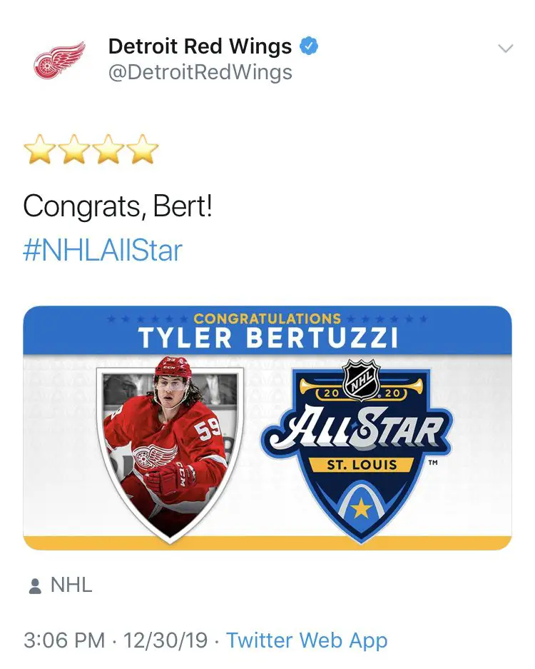 Detroit Red Wings, Tyler Bertuzzi