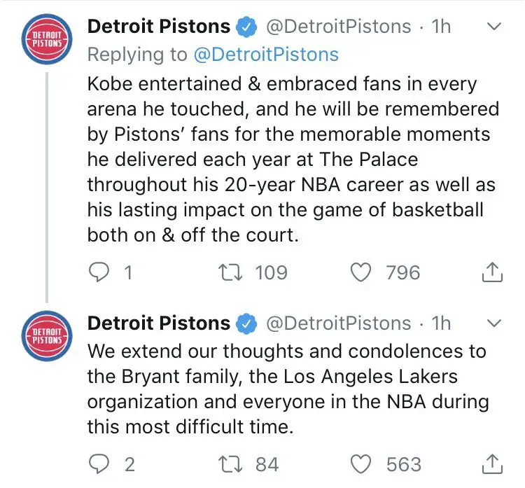 Detroit Pistons, Kobe Bryant