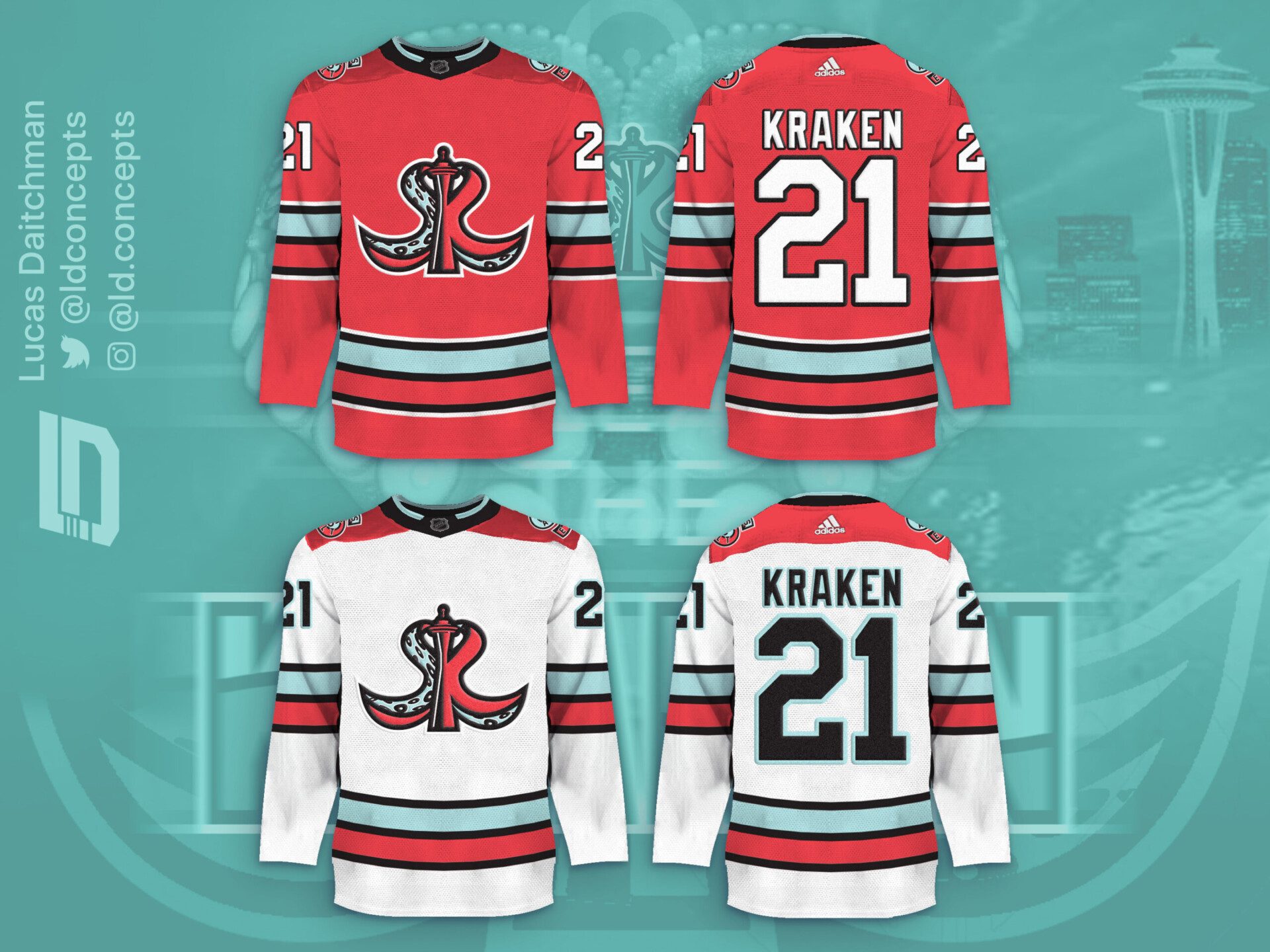 Seattle Kraken NHL concept jerseys are on point [Photos] - Detroit ...