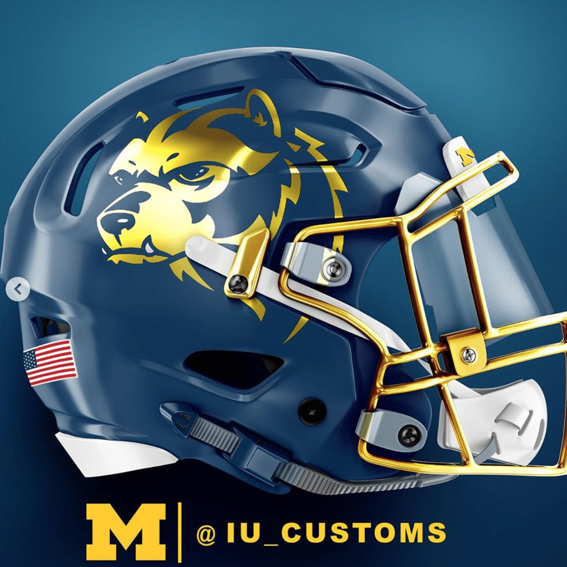 Concept Michigan Football helmets put modern twists on classic design -  Detroit Sports Nation