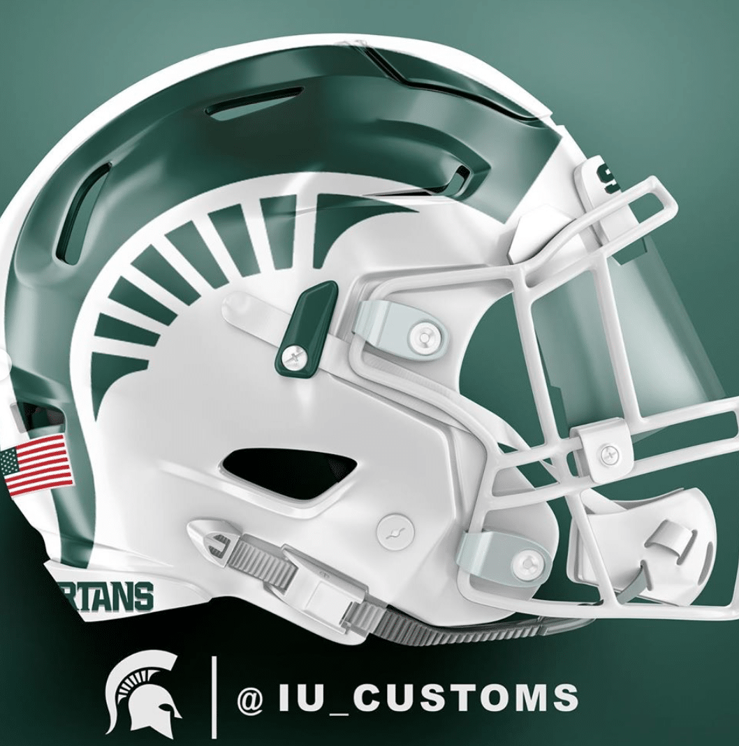 Eye Opening Michigan State Spartans Helmet Concept Designs Dsn