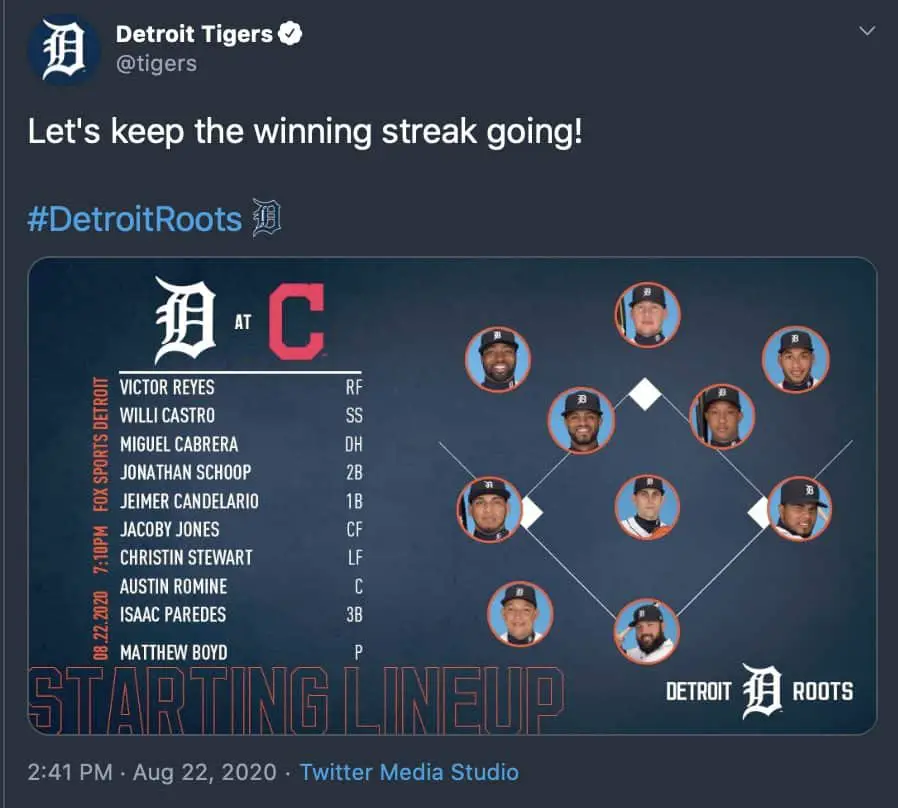 Detroit Tigers, Cleveland Indians