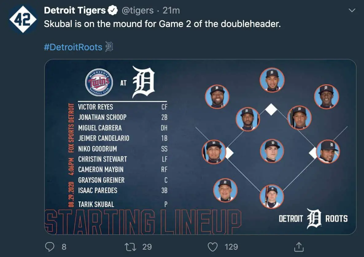Detroit Tigers, Minnesota Twins