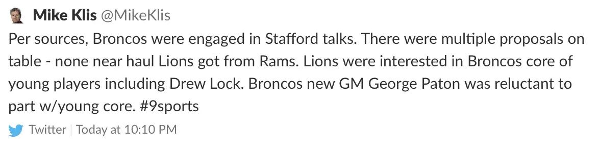 Jared Goff, Detroit Lions , Matthew Stafford