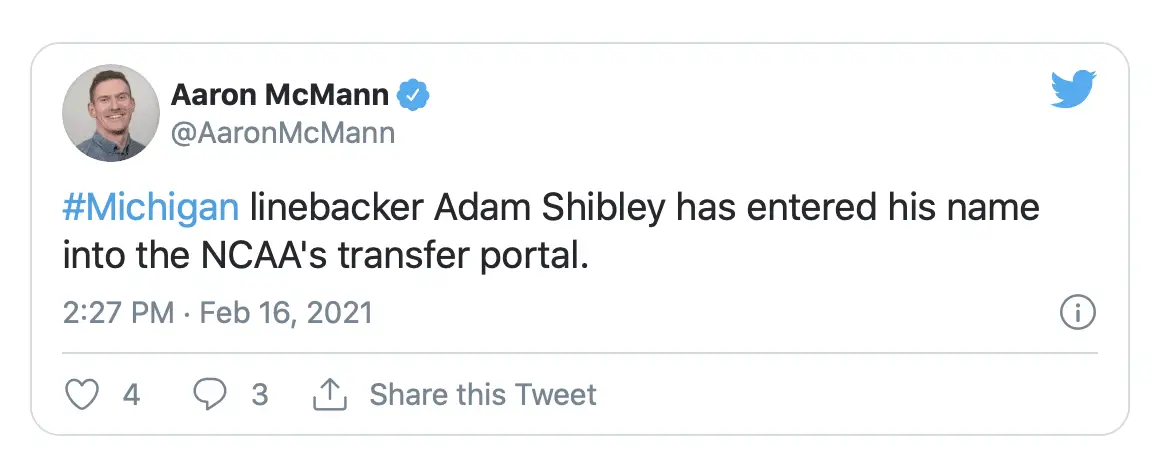 Adam Shibley, Michigan Wolverines , Michigan Wolverines