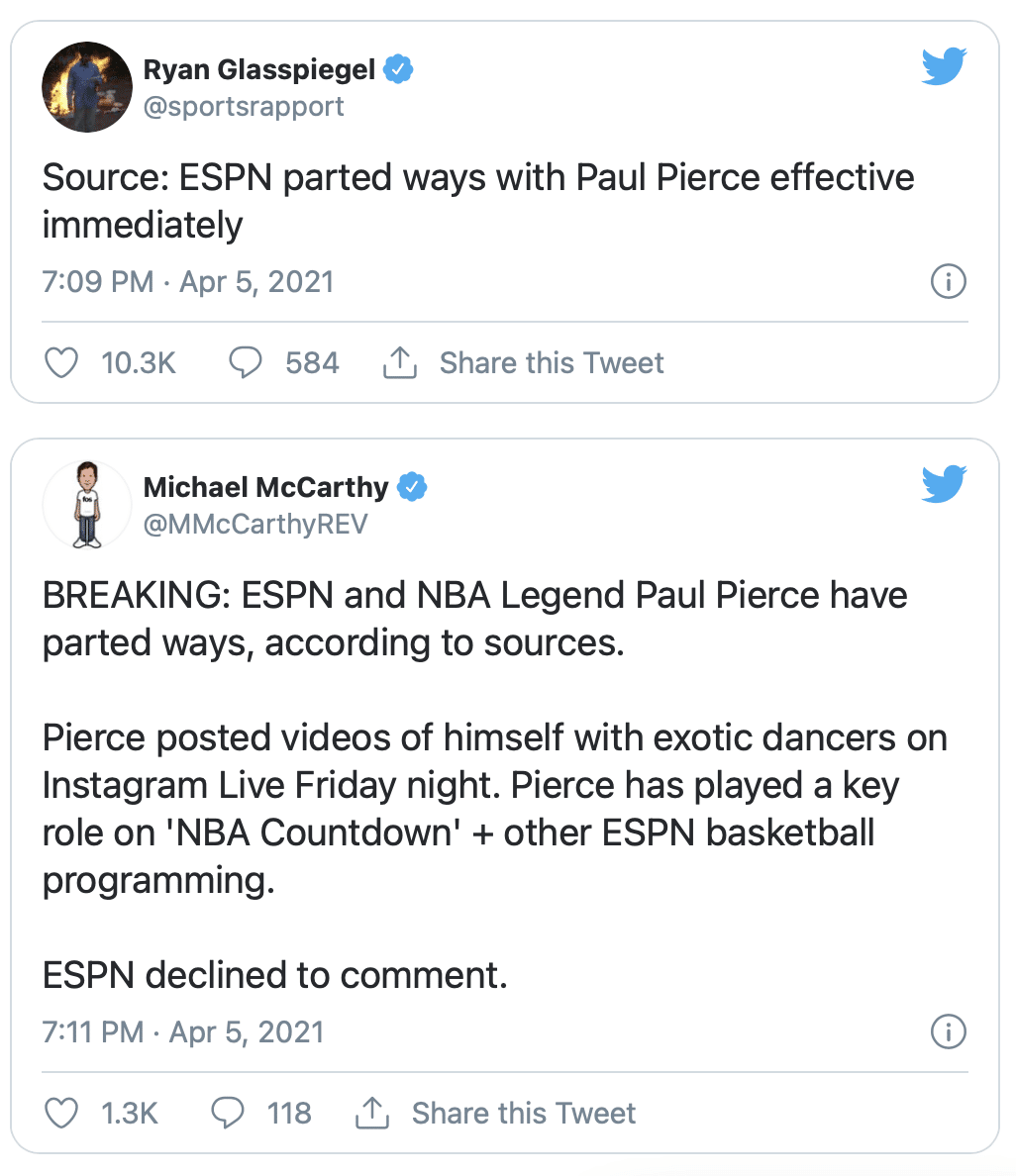 Paul Pierce, ESPN