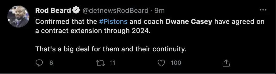 Dwane Casey, Detroit Pistons