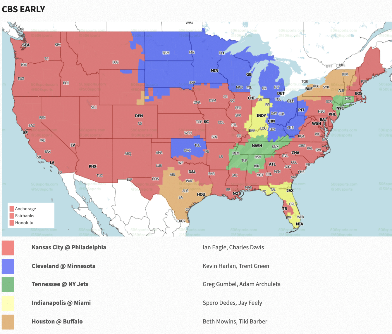 NFL Week 4 Coverage Maps