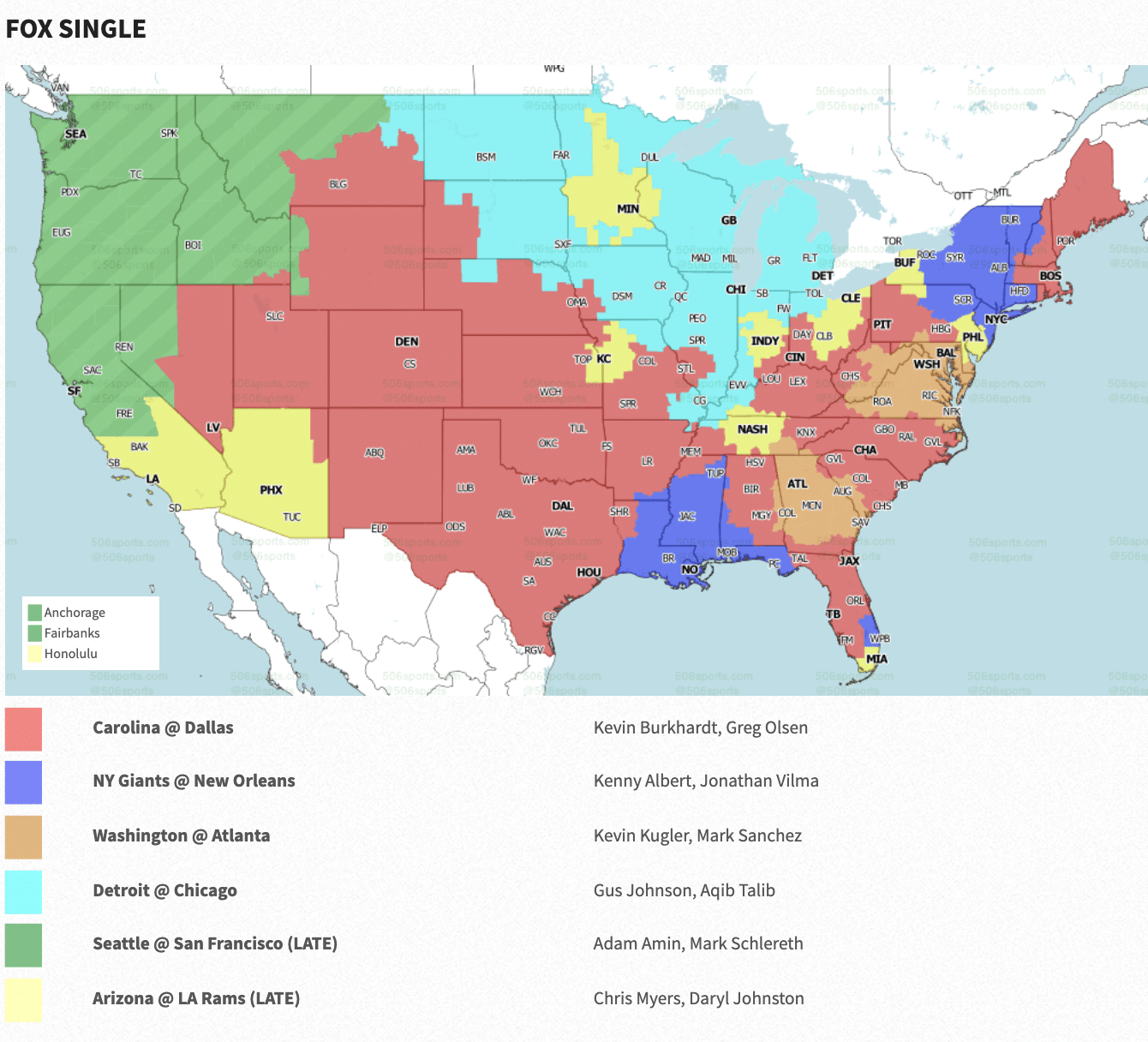 NFL Week 4 Coverage Maps