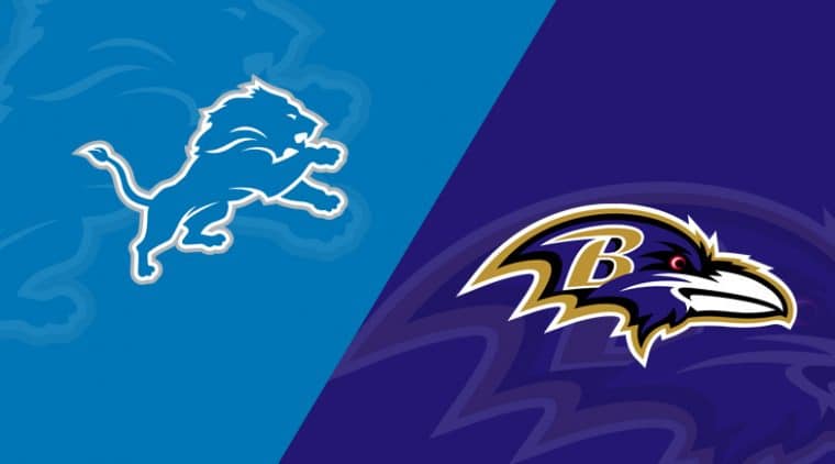 Detroit Lions vs. Baltimore Ravens Point Spread