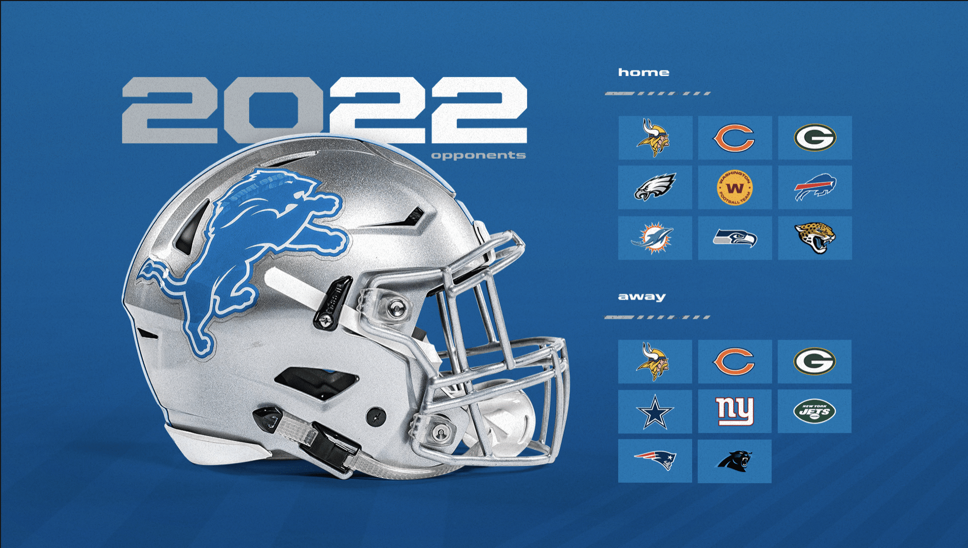 Detroit Lions 2022 Home/Away opponents revealed - Detroit Sports Nation