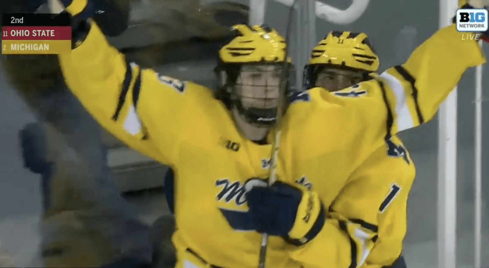 Michigan Hockey on X: Congratulations Luke Hughes - first collegiate goal!  #GoBlue〽️