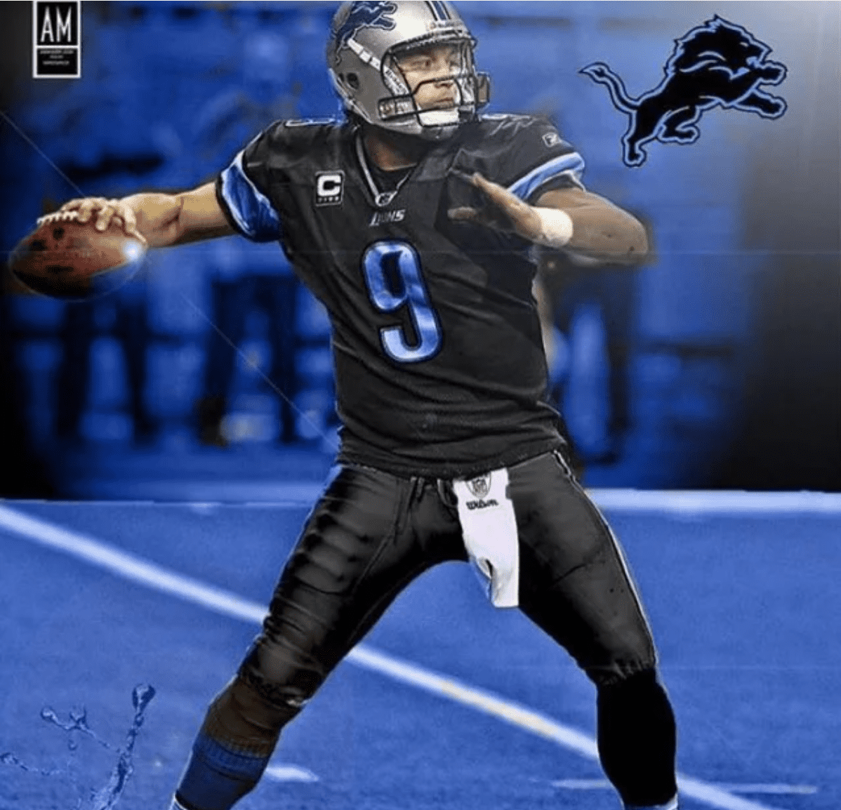 Detroit Lions perfect alternate helmet and jersey combination