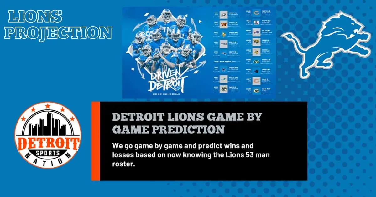 Detroit Lions game-by-game predictions