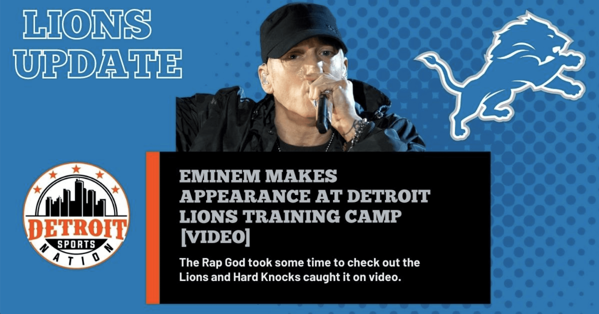 Eminem Jokes He's Ready to Lace Up With the Detroit Lions - XXL