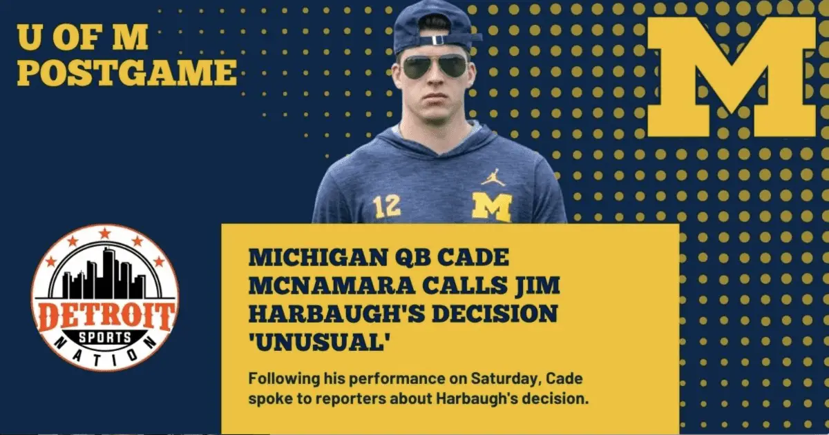 Cade McNamara Michigan