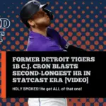 C.J. Cron Detroit Tigers