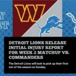 Detroit Lions Washington Commanders