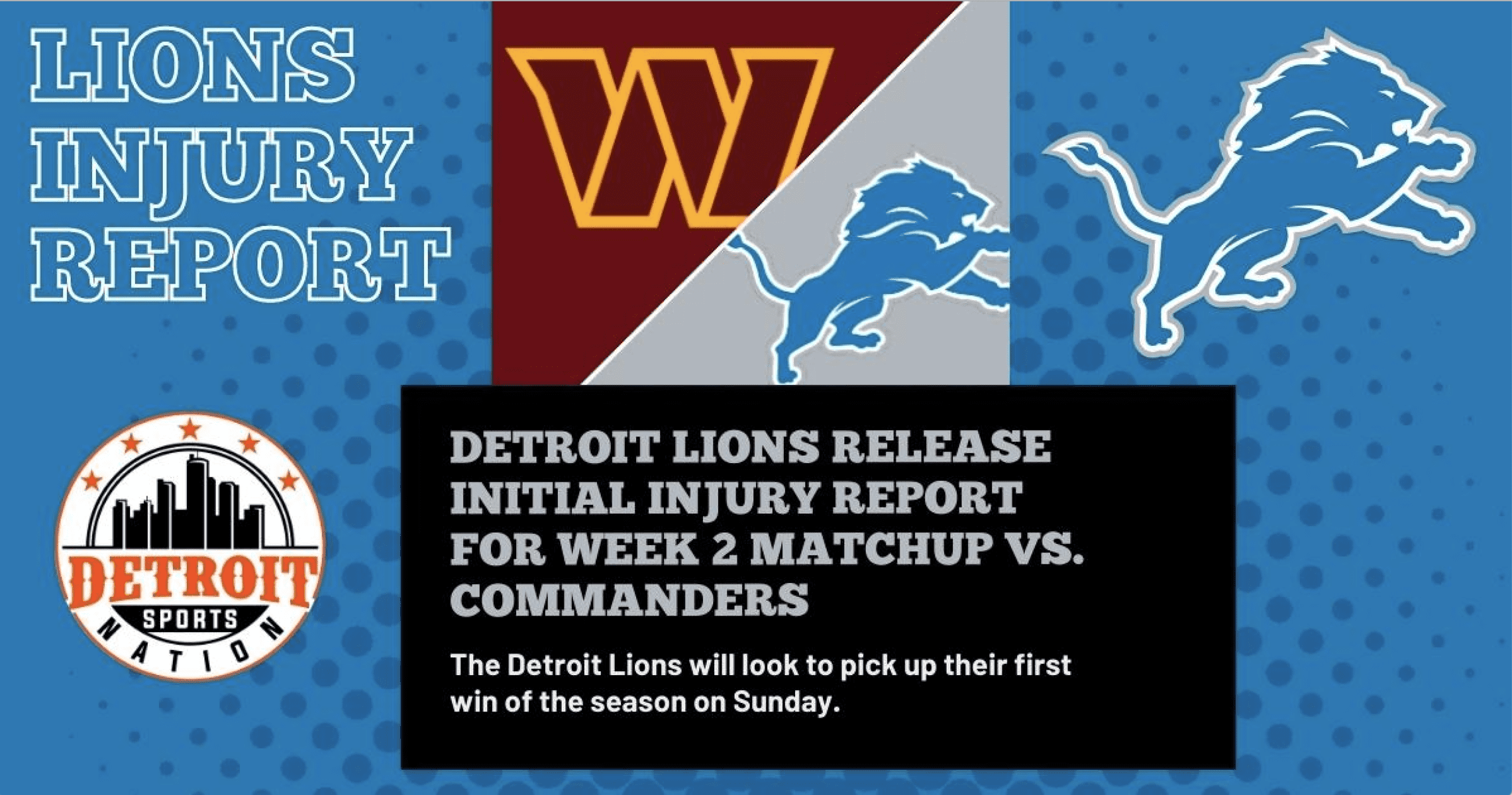 Detroit Lions Washington Commanders