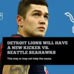 Detroit Lions' new kicker