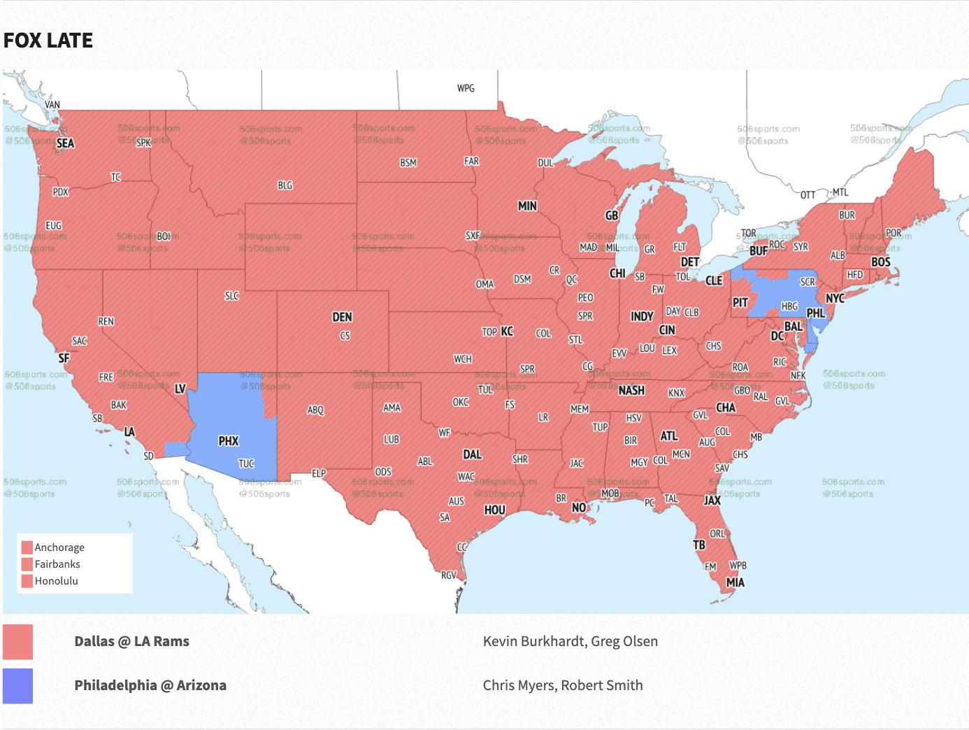 NFL Week 5 Coverage Maps