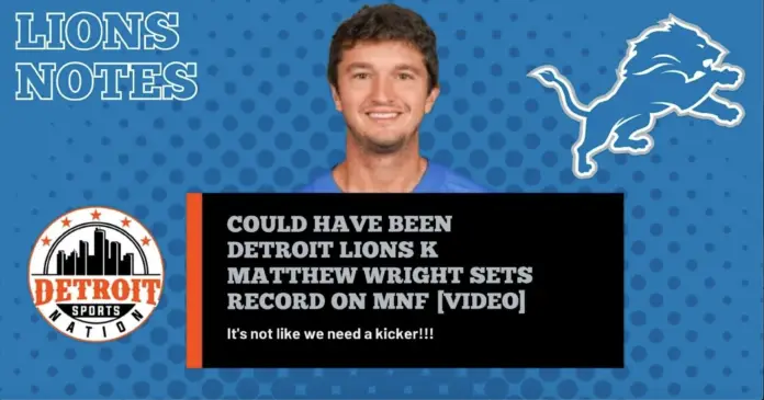 Matthew Wright Detroit Lions