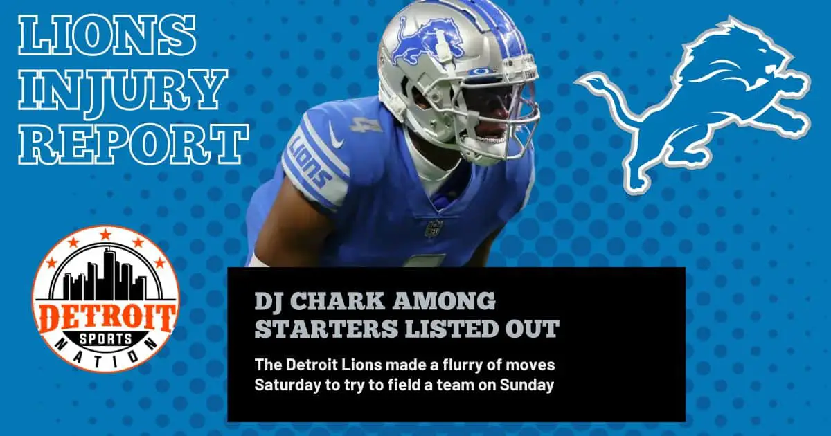 Detroit Lions scratch DJ Chark among late roster moves