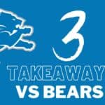 Detroit Lions: 3 takeaways