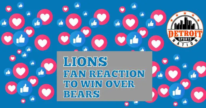 Fans reaction to the Detroit Lions