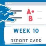 Detroit Lions Week 10 Report Card