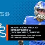Detroit Lions Week 13 report card