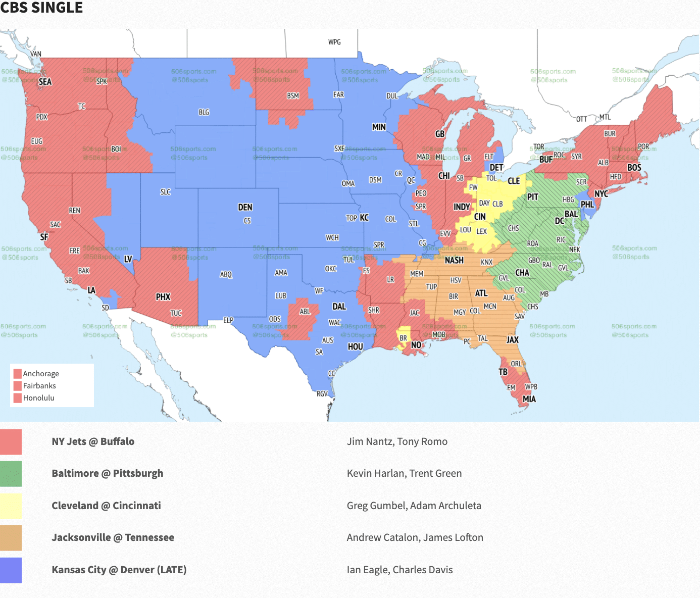NFL Week 14 Coverage Maps