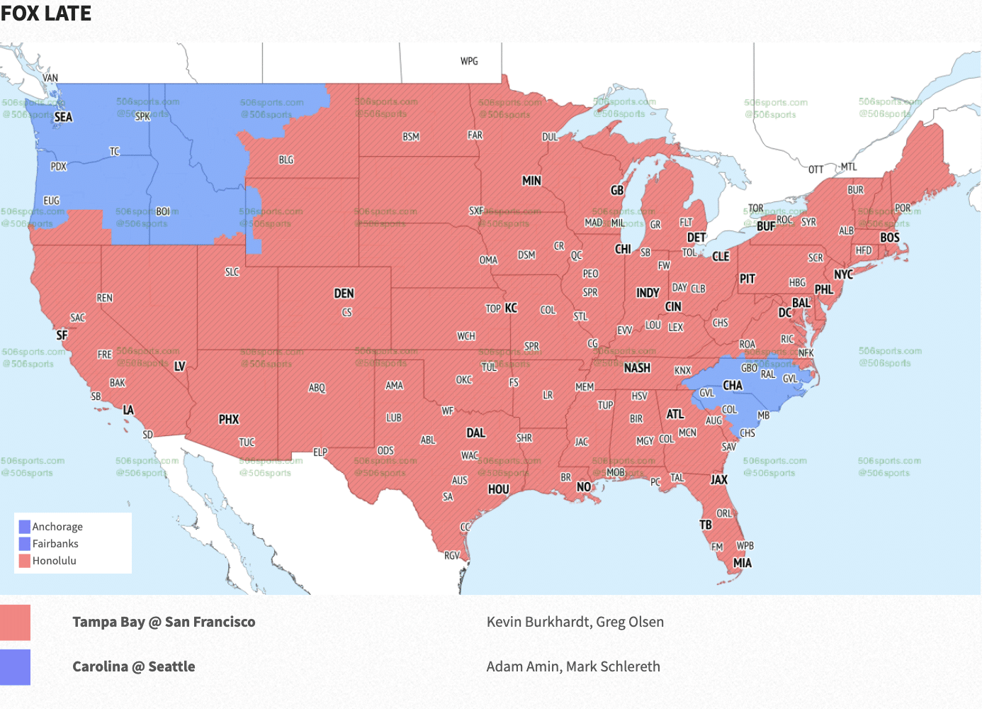 NFL Week 14 Coverage Maps