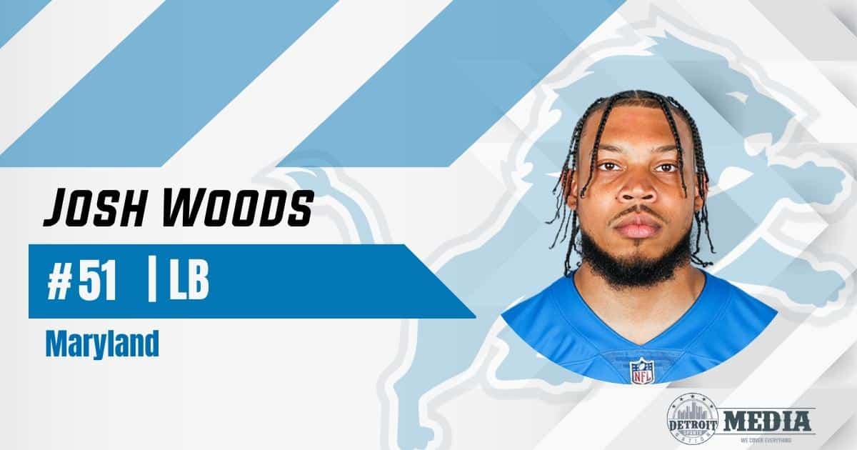 Josh Woods Detroit Lions