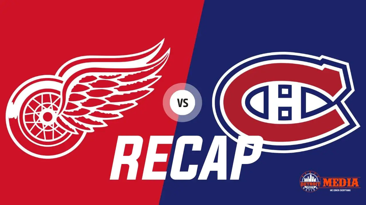 Red wings vs Montreal Canadiens
