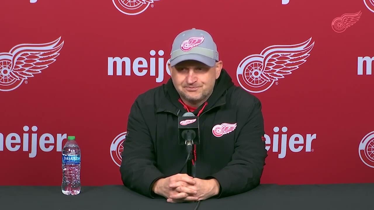 Video Thumbnail: Derek Lalonde: Last '3-4 months' played into why Detroit Red Wings waived Jakub Vrana