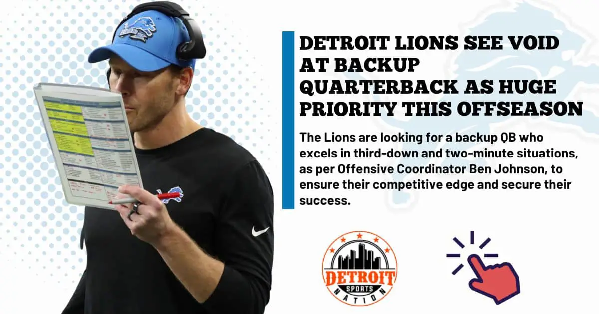 Detroit Lions, backup quarterback
