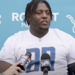 Brodric Martin Detroit Lions Brad Holmes Why hasn't Brodric Martin played? Detroit Lions DC Aaron Glenn explains Why Detroit Lions rookie DT Brodric Martin has not been playing