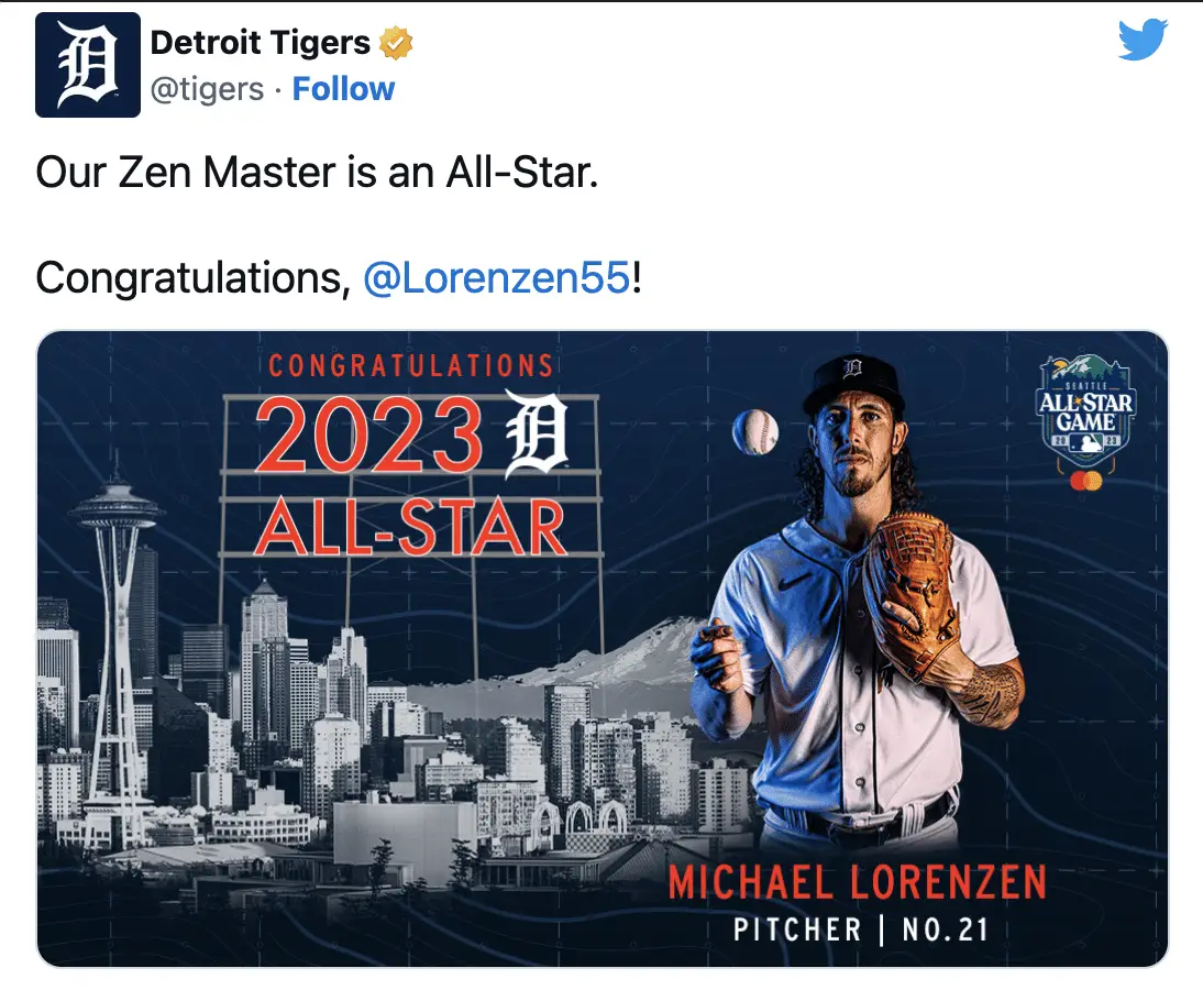 Michael Lorenzen 2023 MLB All-Star Game