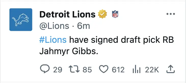 Jahmyr Gibbs Detroit Lions