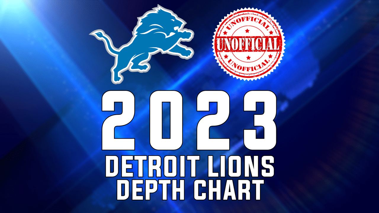 2023 Detroit Lions depth chart