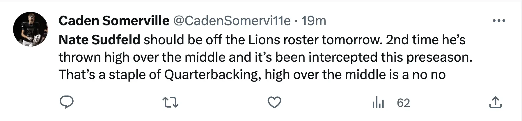 Detroit Lions fans destroy Nate Sudfeld