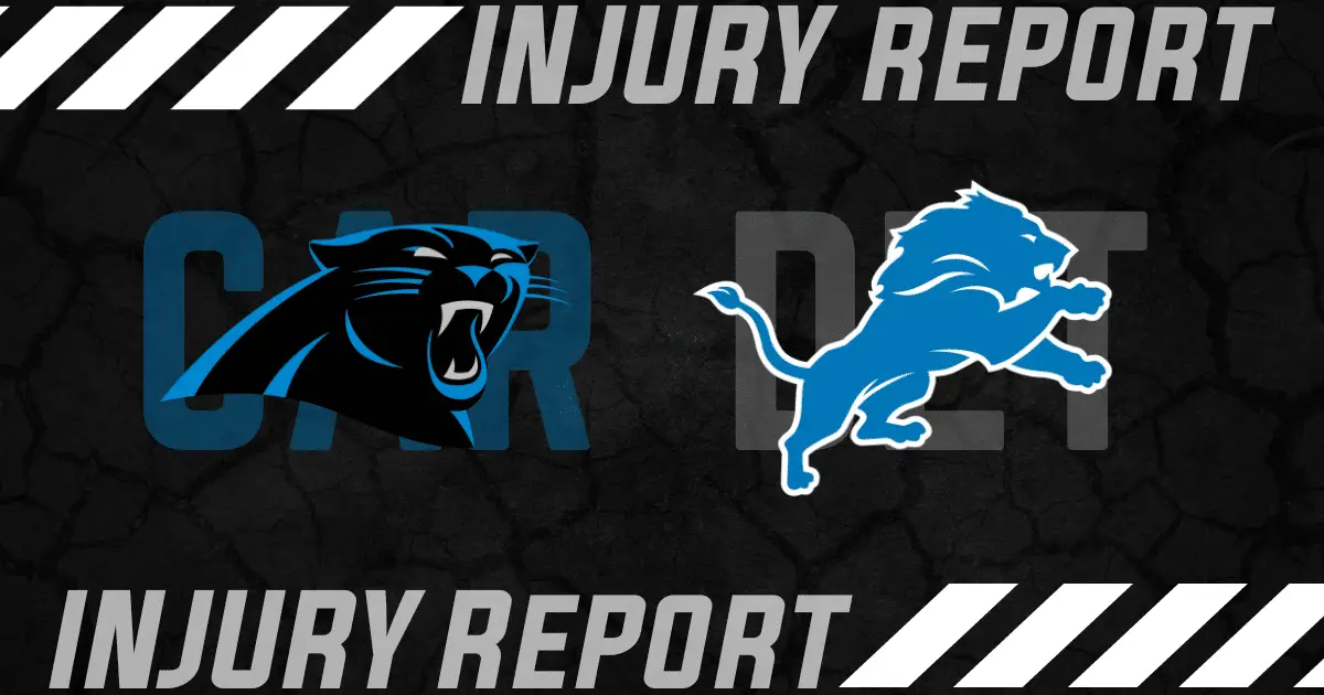 Detroit Lions Injury Report Detroit Lions INjury update Detroit Lions Week 5 Inactives List
