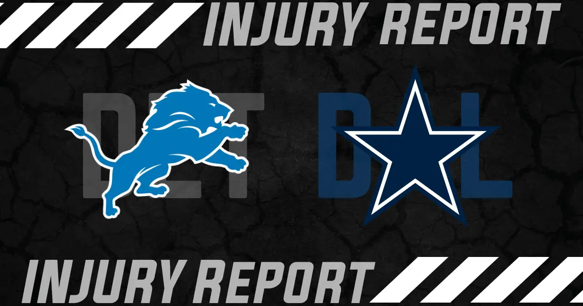 Detroit Lions injury report