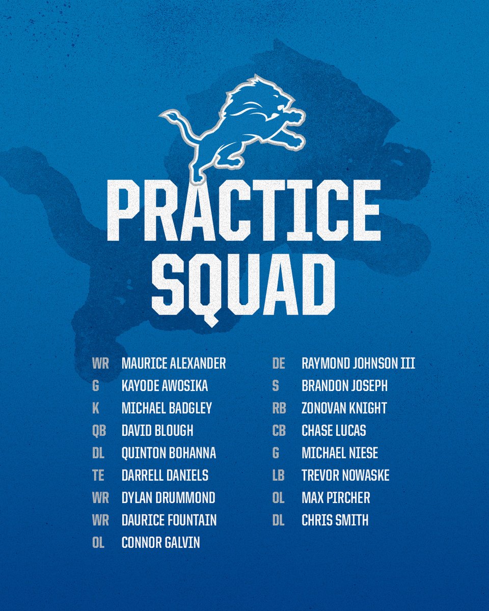 Detroit Lions Practice Squad