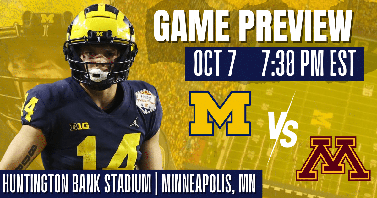 Michigan Wolverines game preview at Minnesota golden gophers